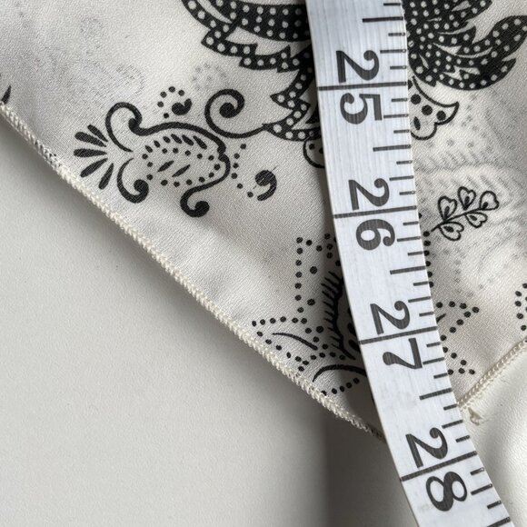 6 Degrees Sheer Kimono Poncho One Size Black Floral Lightweight Boho Made in USA - Picture 9 of 9